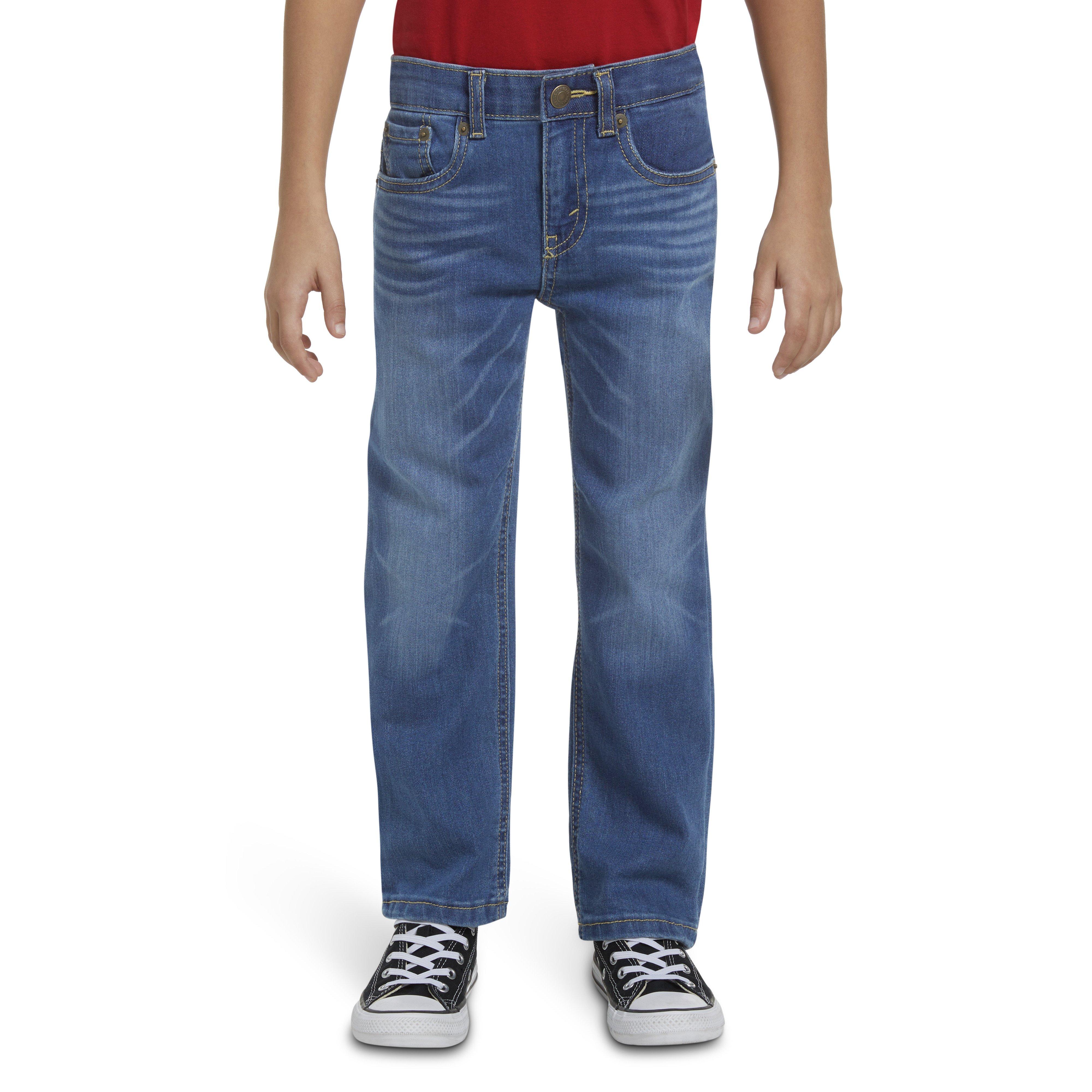 Levi's Little Boys' 514 Straight Fit Medium Wash Blue Denim Jeans - MEDIUM BLUE